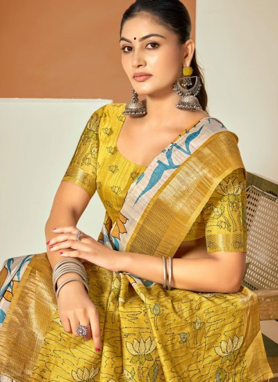 
                            Multi Colour Ceremonial Contemporary Saree
