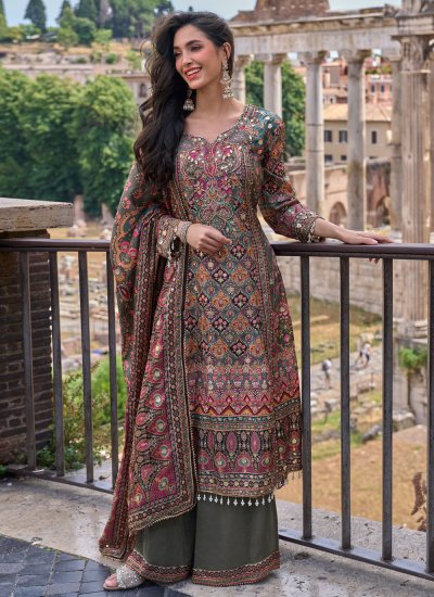 Multi Colour Ceremonial Salwar Kameez