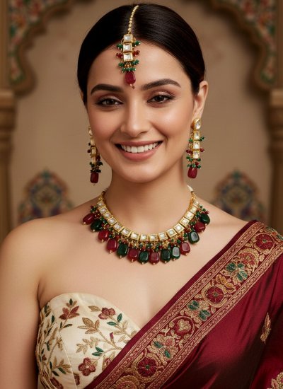 Multi Colour Color Necklace Set