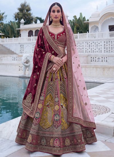 Multi Colour Patchwork Designer Lehenga Choli