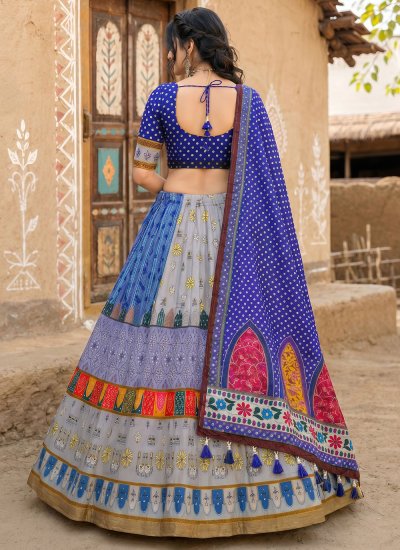 
                            Multi Colour Printed Festival Lehenga Choli
