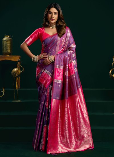 Multi Colour Silk Classic Saree