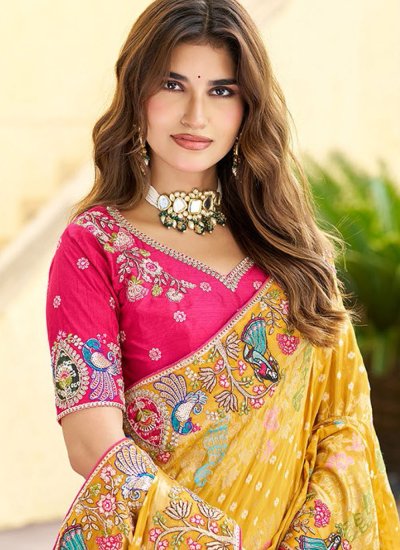 
                            Mustard Color Saree