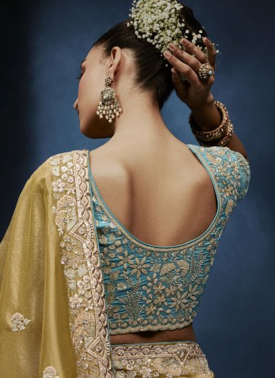 
                            Mustard Fancy Fabric Festival Traditional Saree