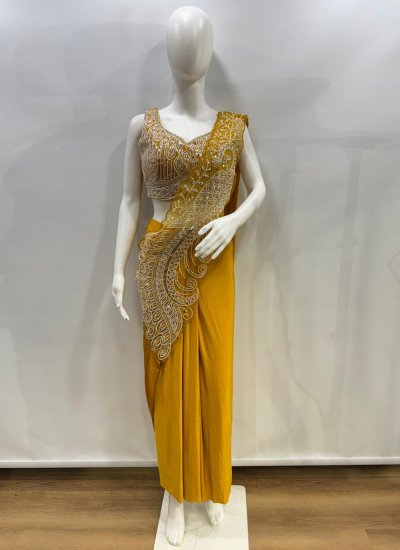 
                            Mustard Festival Imported Contemporary Saree