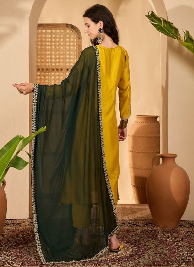 
                            Mustard Party Pant Style Suit