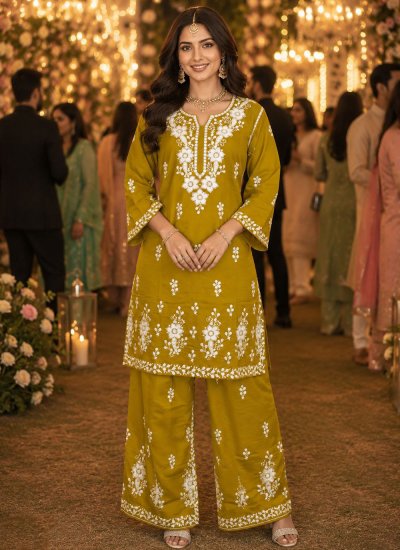 Mustard Party Salwar Kameez