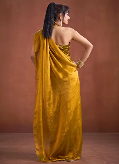 
                            Mustard Silk Classic Saree