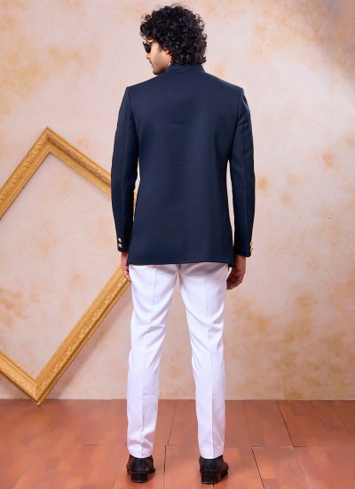 
                            Navy Blue Engagement Indo Western
