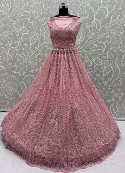 
                            Net Lehenga Choli in Pink Colour
