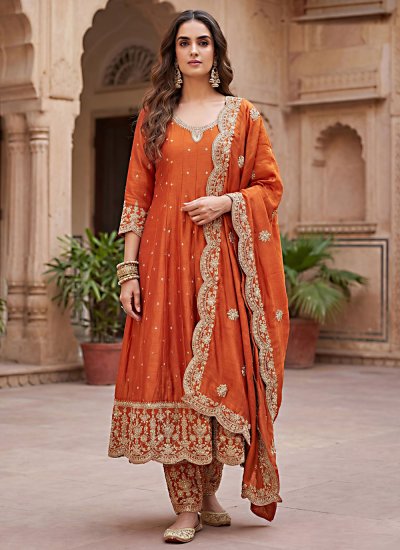 Noble Embroidered Ceremonial Trendy Salwar Kameez