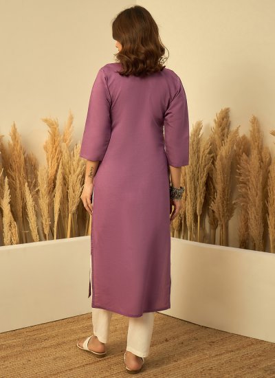 
                            Noble Lavender Festival Designer Kurti