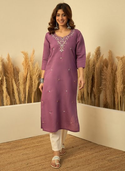 Noble Lavender Festival Designer Kurti