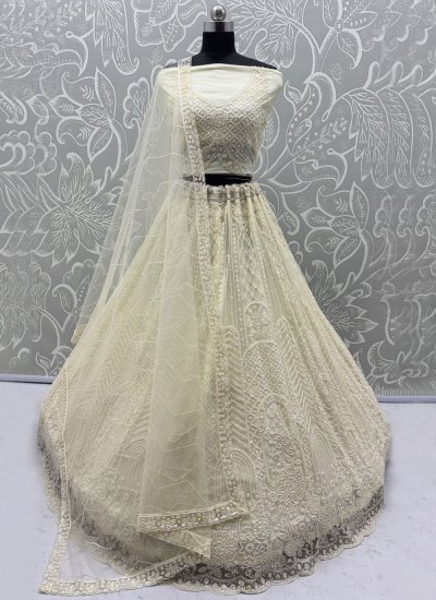 Off White Color Trendy Lehenga Choli