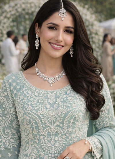 
                            Opulent Beads Sea Green Salwar Kameez 