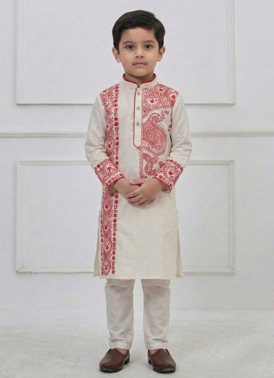 Opulent White Kurta Pyjama