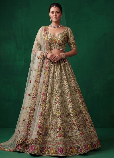 Peppy Green Embroidered Designer Lehenga Choli