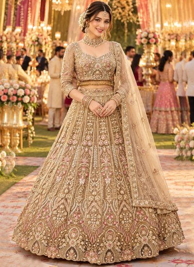 Picturesque Resham Net Designer Lehenga Choli