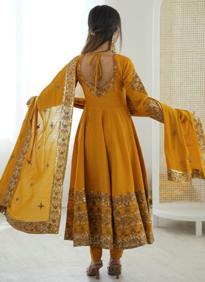 
                            Picturesque Silk Anarkali Salwar Kameez