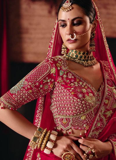 
                            Pink Color Designer Lehenga Choli