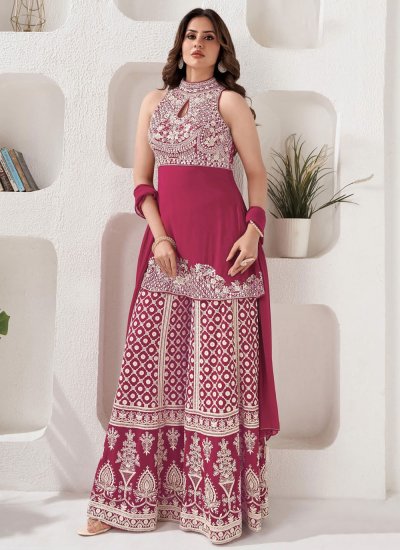 Pink Color Readymade Salwar Kameez