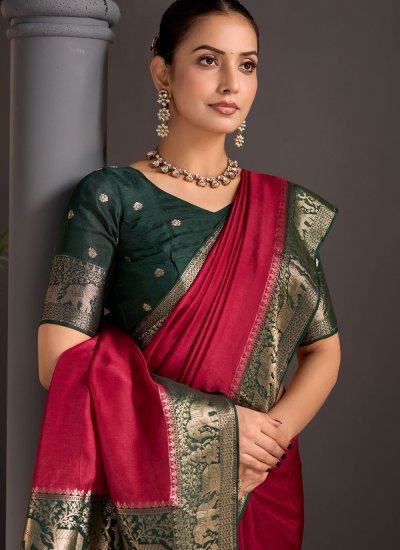 
                            Pink Color Saree