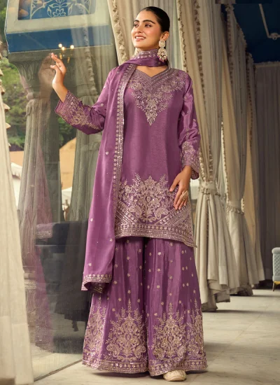 Pink Embroidered Engagement Trendy Salwar Kameez