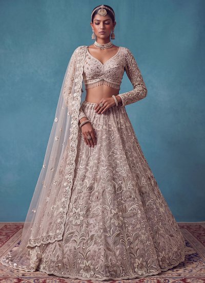 Pink Net Readymade Lehenga Choli