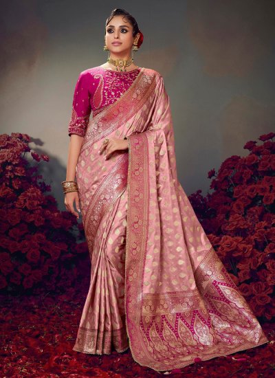 Pink Party Traditional Saree