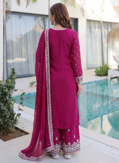 
                            Pink Sequins Party Trendy Salwar Kameez