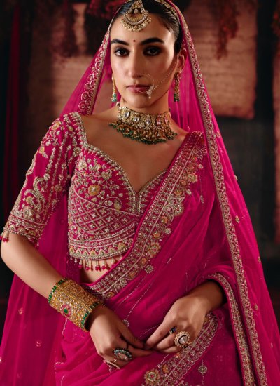 
                            Pink Wedding Readymade Lehenga Choli