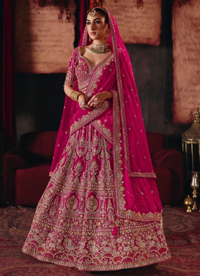 Pink Wedding Readymade Lehenga Choli