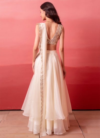 
                            Pleasance Organza Party Classic Saree