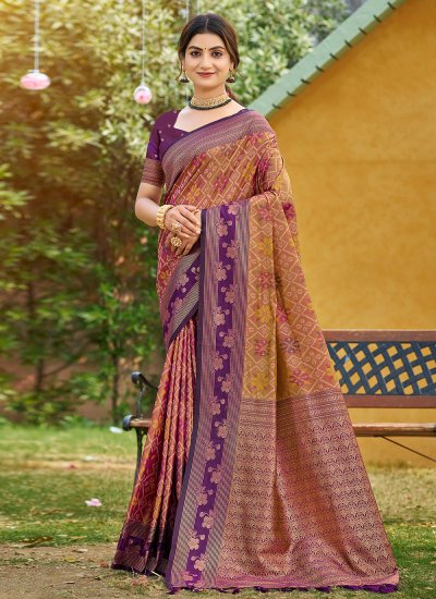 Pleasing Purple Classic Saree