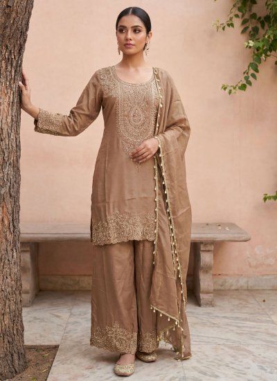 Praiseworthy Palazzo Salwar Kameez For Ceremonial