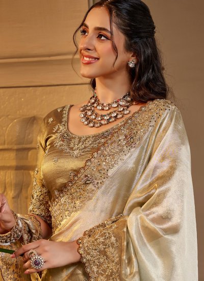 
                            Precious Fancy Fabric Embroidered Classic Saree
