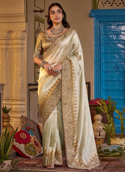 Precious Fancy Fabric Embroidered Classic Saree