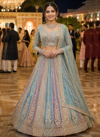 Prepossessing Net Ceremonial Readymade Lehenga Choli