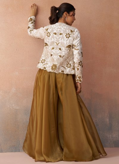 
                            Princely Embroidered Tissue Readymade Salwar Kameez