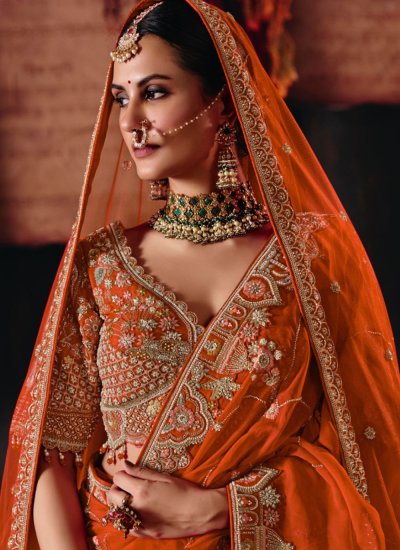 
                            Pristine Embroidered Wedding Lehenga Choli