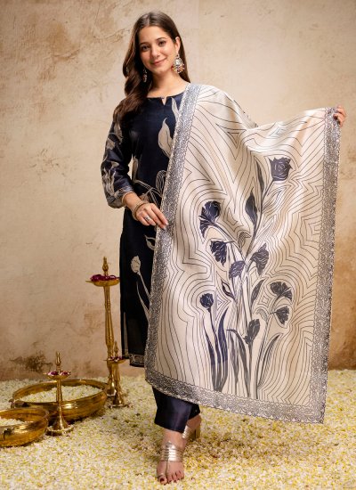 Pristine Silk Printed Salwar Kameez