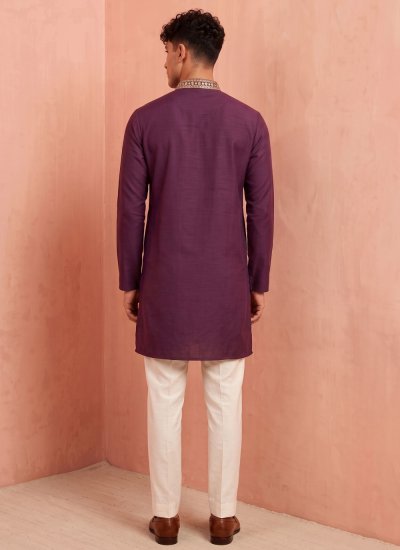 
                            Purple Armani Kurta Pyjama