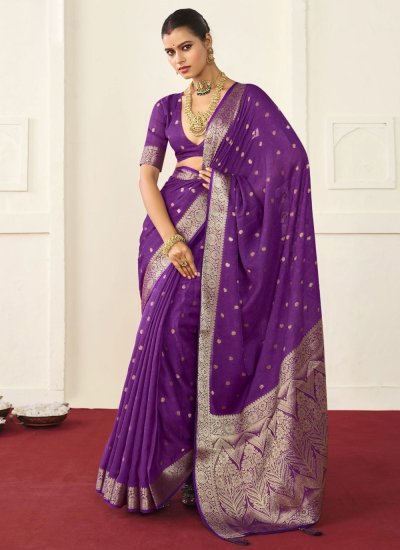 Purple Festival Saree