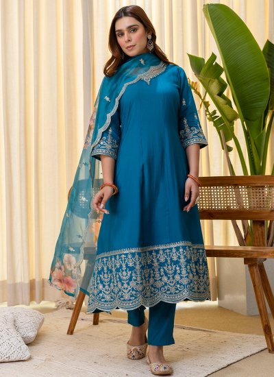 Rama Silk Blend Party Salwar Kameez