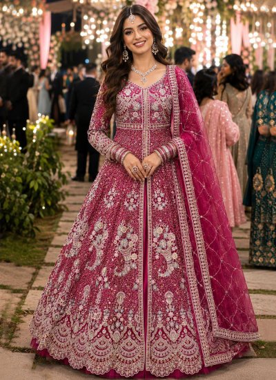 Rani Embroidered Net Trendy Lehenga Choli