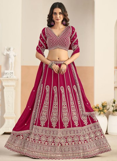 Rani Engagement Faux Georgette Lehenga Choli