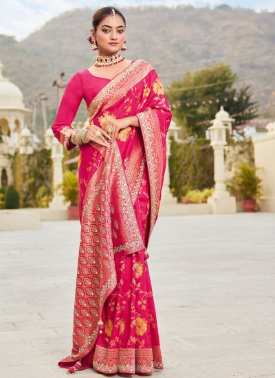 
                            Rani Reception Classic Saree