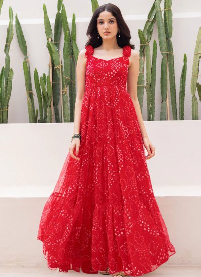 Red Color Gown 