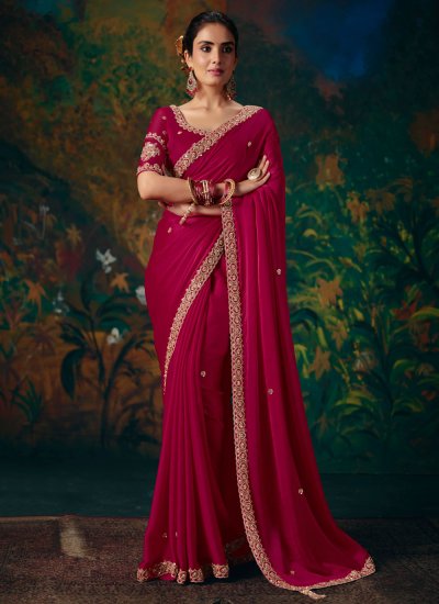 Renowned Rani Border Trendy Saree
