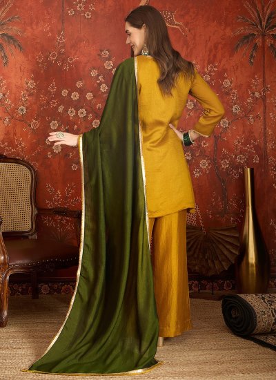 
                            Resplendent Vichitra Silk Festival Readymade Salwar Suit
